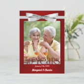 40周年ルビー結婚記念日写真 招待状 (スタンド正面)