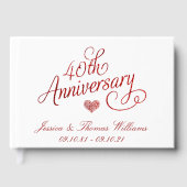 40周年ルビー結婚記念日 ゲストブック (正面)