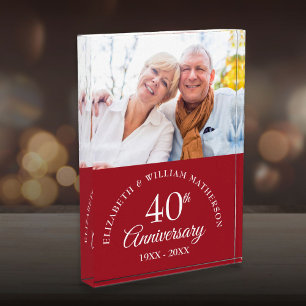 40周年ルビー結婚記念日 フォトブロック