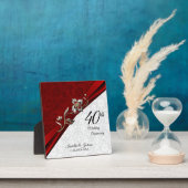 40周年ルビー フラワーの結婚記念日 プラーク (インサイチュ)