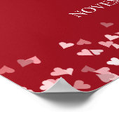 40周年ルビー・ラブ・ハーツ ウェルカムサイン ポスター (角)