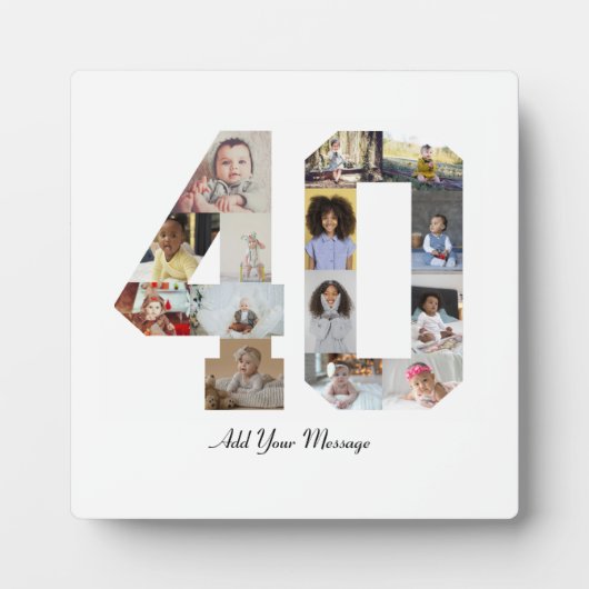 40周年写真コラージュ フォトプラーク (正面)