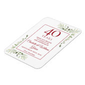 40周年結婚は緑の日を除く マグネット (左側)