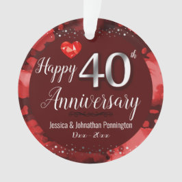 40周年結婚を迎える オーナメント