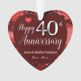 40周年結婚を迎える オーナメント