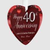 40周年結婚を迎える オーナメント (正面)