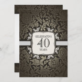 40周年結婚パーティの招待状 招待状 (正面/裏面)