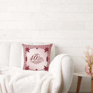 40周年結婚装飾用クッション クッション