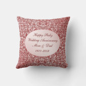 40周年結婚装飾用クッション クッション (裏面)