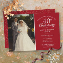 40周年結婚記念写真 ルビー コンフェッティ