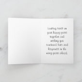 40周年結婚記念日おめでとう カード (内部)