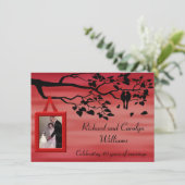 40周年結婚記念日お祝い 招待状 (スタンド正面)