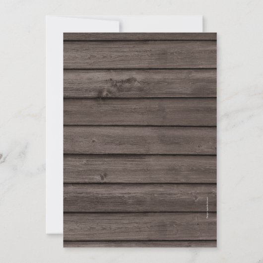 40周年結婚記念日のログウッドカントリー パーティー 招待状 (裏面)