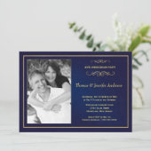 40周年結婚記念日の写真招待状 - 40th 招待状 (スタンド正面)