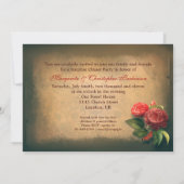 40周年結婚記念日の写真 ヴィンテージの招待状 招待状 (裏面)