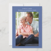 40周年結婚記念日の写真 招待状 (裏面)