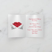 40周年結婚記念日の感謝カード サンキューカード (内部)