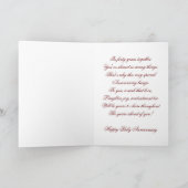 40周年結婚記念日グリーティングカード カード (内部)