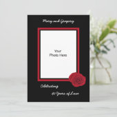 40周年結婚記念日招待状の写真 招待状 (スタンド正面)