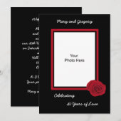 40周年結婚記念日招待状の写真 招待状 (正面/裏面)