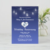 40周年結婚記念日招待状 - イルミネーション 招待状 (スタンド正面)