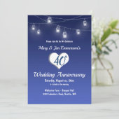 40周年結婚記念日招待状 - イルミネーション 招待状 (スタンド正面)
