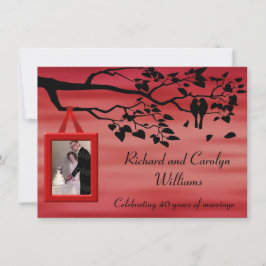 40周年結婚記念日祝賀 招待状