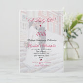 40周年結婚記念日 フォト エレガント ルビー ドゥ アイ 招待状 (スタンド正面)