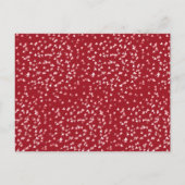 40周年結婚記念日 ルビー ハート Save the Date ポストカード (裏面)