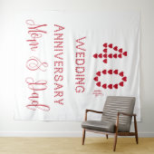 40周年結婚記念日 両親 ルビー結婚 タペストリー (インサイチュ(横))