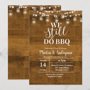 40周年結婚記念日 BBQもまだやります 招待状