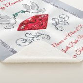 40周年結婚記念贈り物 シェルパブランケット (3/4)