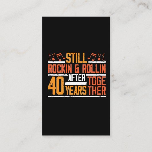 40周年結婚記念Rocking Wiffe Sund 名刺 (正面)