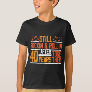 40周年結婚記念Rocking Wiffe Sund Tシャツ