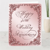 40周年結婚8x5x11 カード (正面)