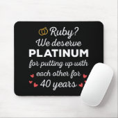 40周年結婚I - Ruby おもしろい Coule マウスパッド (マウス)