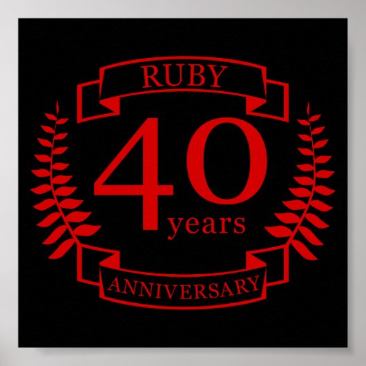 40周年結婚RUBY ポスター (正面)
