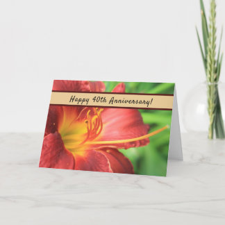 40周年記念お祝いカード カード