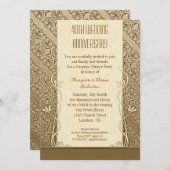 40周年記念のヴィンテージ招待状 招待状 (正面/裏面)