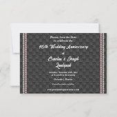 40周年記念のSave the Date | ルビーと写真 招待状 (裏面)