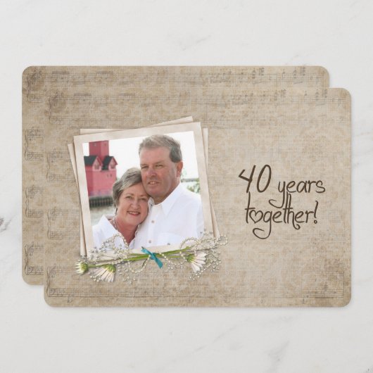 40周年記念オープンハウス 招待状 (正面/裏面)