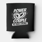 40周年記念カップル40年結婚した強 缶クーラー (正面)