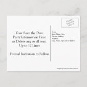 40周年記念カードの保存パーソナライズされた 案内ポストカード (裏面)