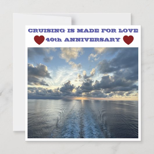 40周年記念クルーズドアマグネット マグネット招待状 (正面)