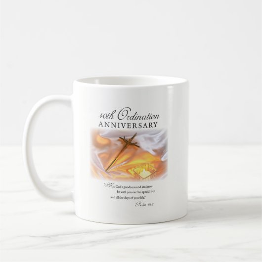 40周年記念クロスキャンドル コーヒーマグカップ (左)