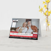 40周年記念テレビおもしろいニュース素晴らしい カード (黄色い花)