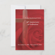 40周年記念バラ祈りの言葉カードフロント