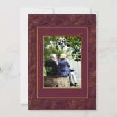 40周年記念バーガンディゴールド 招待状 (裏面)