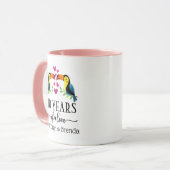 40周年記念バードカップルのマッチングマグ マグカップ (正面左)