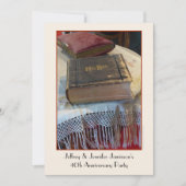 40周年記念パーティの招待状ヴィンテージ聖書 招待状 (正面)